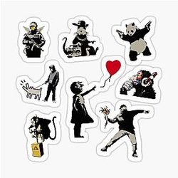 Banksy Postcard Collection Stickers