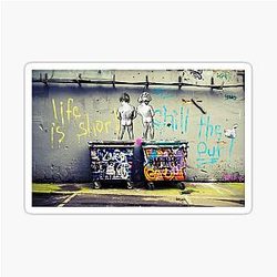 Banksy Chill The Sticker