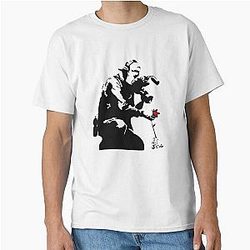 Banksy Flower Classic T-Shirt
