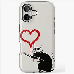Banksy Rat Lover iPhone Case