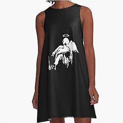 Banksy Fallen Angel A-Lined Dress