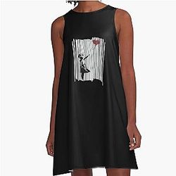 Hey I Fixed It Banksy Shredded Balloon Girl A Line Dress
