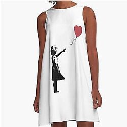 Girl With Balloon Banksy Aline Dress