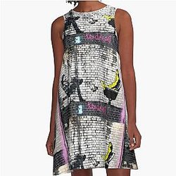 Banana Banksy A-Line Dress