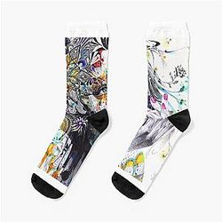 Banksy Urban Princess Graffiti Painting Socks