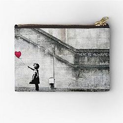 Balloon Girl Original Mural Banksy Zipper Pouch