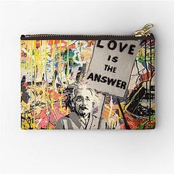 Banksy Love is the Answer Zipper Pouch