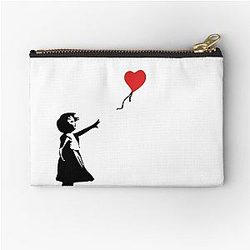 Banksy Letting Go Balloon Girl Zipper Pouch
