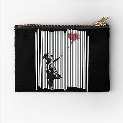 Hey I Fixed It Banksy Shredded Balloon Girl Zipper Pouch