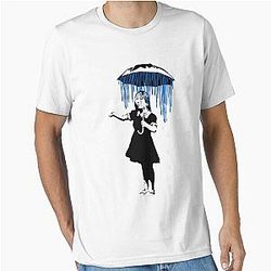 Banksy Raining Through the Chaos Essential T-Shirt