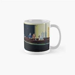 Banksy Nighthawks Antique Edward Hopper Classic Mug