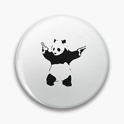 Panda with guns - Banksy Piston