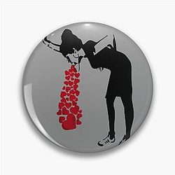Banksy Lovesick Pin