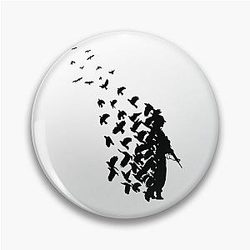 Banksy Birds Pin