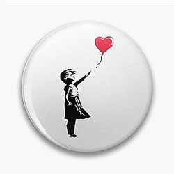 Banksy Girl with Balloon Pin