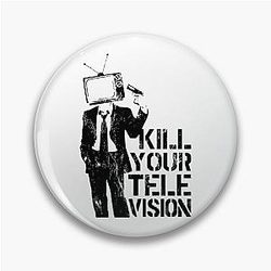 Banksy: Kill Your Television Pin
