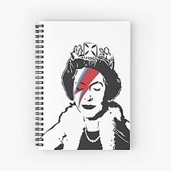 Banksy God Save the Queen Spiral Notebook