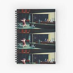 Banksy Nighthawks Edward Hopper Spiral Notebook