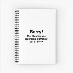 Banksy - The Lifestyle You Ordered is Currently Out of Stock Notebook