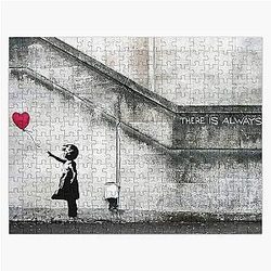 Balloon Girl - Original Banksy Mural Jigsaw Puzzle