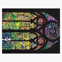Banksy Stained Glass Church Window Puzzle
