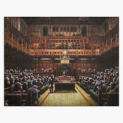 Banksy Devolved Parliament - Unique Artwork for Wall Jigsaw Puzzle