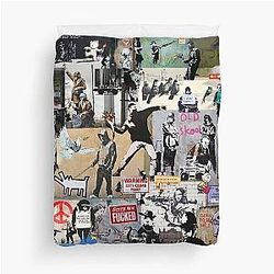 Banksy Collage Duvet Cover