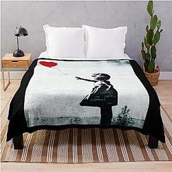 Banksy Hope Throw Blanket