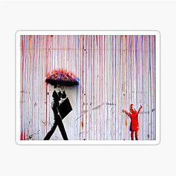 Banksy Rainbow Sticker
