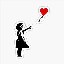 Banksy Hope Sticker