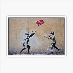Banksy No Ball Game Sticker