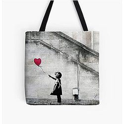 Balloon Girl - There is Always Hope Original Banksy Mural All Over Print Tote Bag