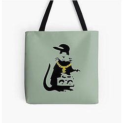 Banksy Gangsta Rat Tote Bag