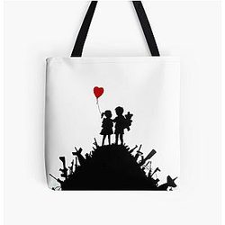 BANKSY Boy & Girl - Gun Hill Love Tote Bag