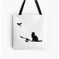 Banksy Cat Mouse All Over Print Tote