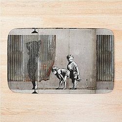 Banksy Shower Peepers Boys Bath Mat