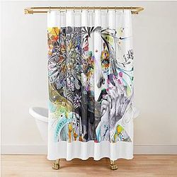 Banksy Urban Princess Graffiti Shower Curtain