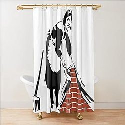 Banksy Shower Curtain