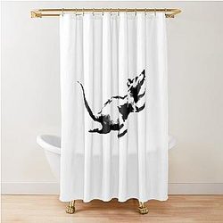Banksy - Clockwork Shower Curtain