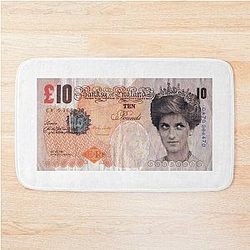 Banksy Princess Diana £10 Note Bath Mat