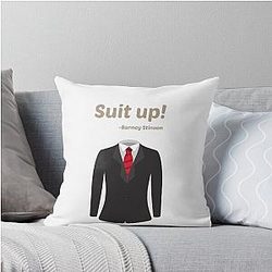 Suit up Barney Stinson How i met your mother Throw Pillow
