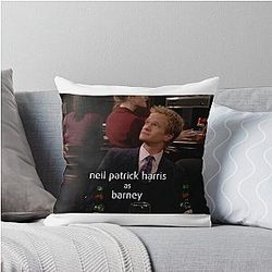 Barney Stinson How I Met Your Mother End Credit Throw Pillow