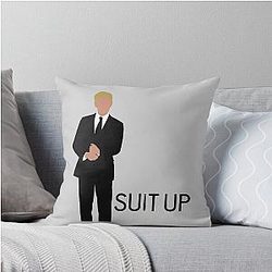 Suit Barney Stinson Throw Pillow