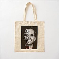 Black and white Barney Stinson How I Met Your Mother Quote Cotton Tote