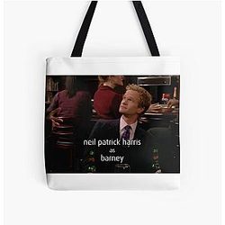 Barney Stinson, How I Met Your Mother End Credit All Over Tote Bag