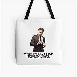The Awesomeness of Barney Stinson All Over Print Tote Bag