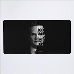Barney Stinson Minimalist Artwork HIMYM Quote Desk Mat
