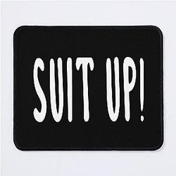 Suit Barney Stinson Quote Black Mouse Pad