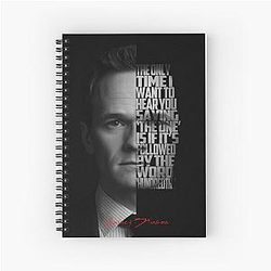 Barney Stinson Artwork - HIMYM Quote Design Spiral Notebook