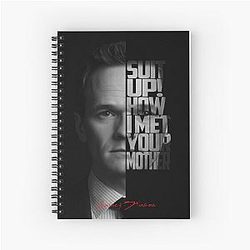 Barney Stinson Minimalist Artwork HIMYM Quote Design Spiral Notebook